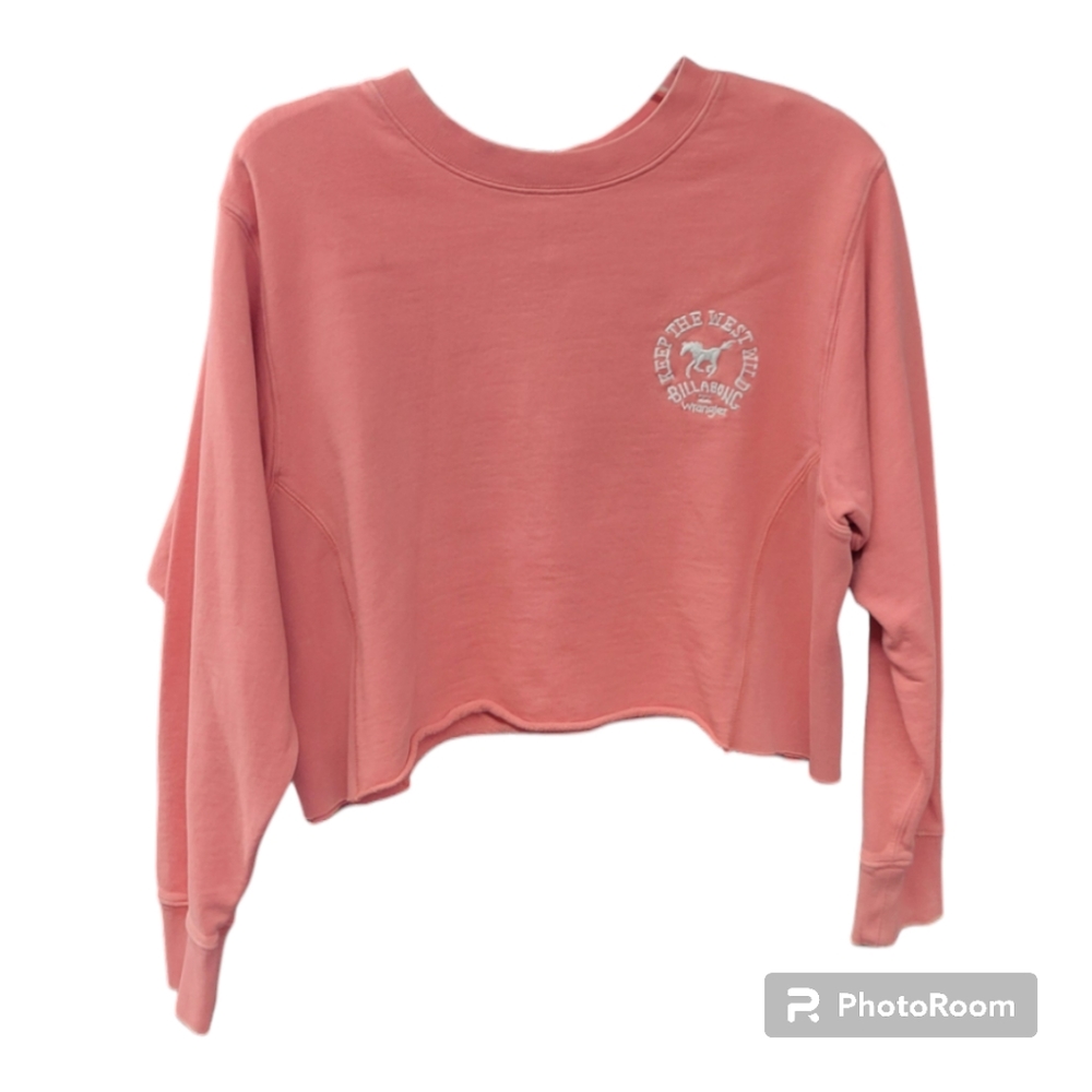 Billabong x Wrangler Cropped Long Sleeve Size Small